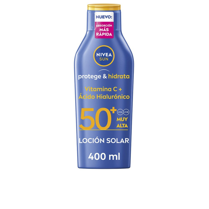 Lotiune hidratanta de corp cu protectie ridicata NIVEA SUN PROTEGE&amp;HIDRATA SPF50+ 400 ml