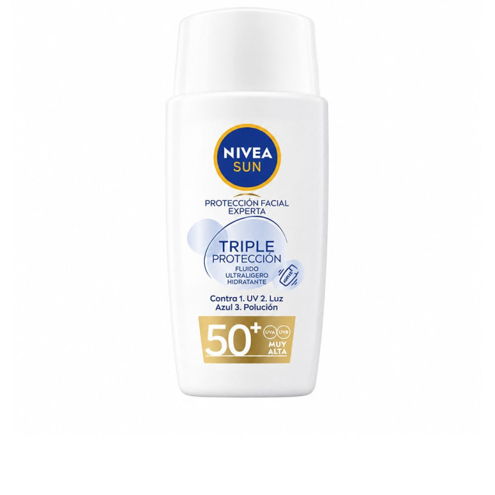 Fluid facial ultra-lejer cu protectie tripla NIVEA SUN TRIPLE PROTECCION 40 ml