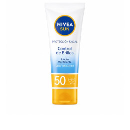 Fluid facial ultra-lejer cu protectie tripla NIVEA SUN CONTROL BRILLOS SPF50 40 ml