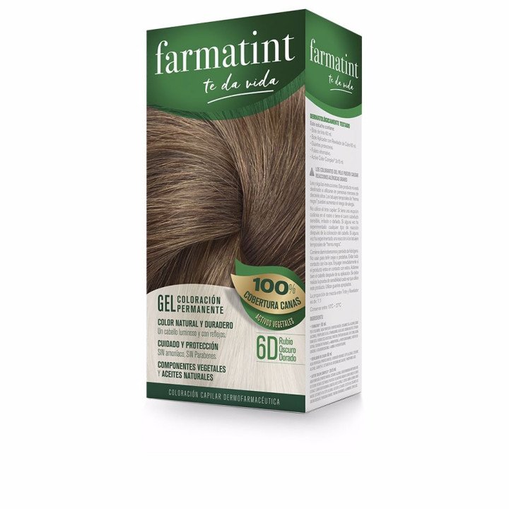 Vopsea permanenta de par FARMATINT GEL 6d blond auriu inchis 1 buc
