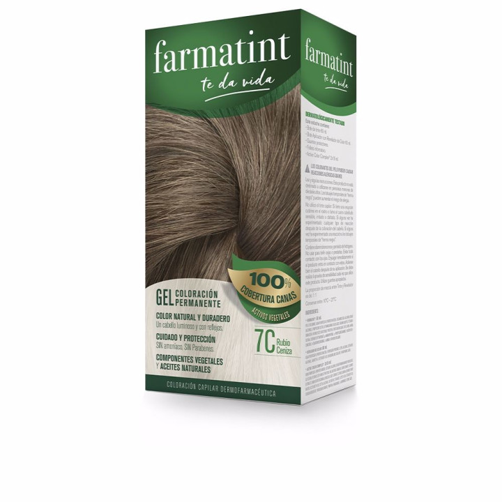 Vopsea permanenta de par FARMATINT GEL 7c blond cenusiu 1 buc