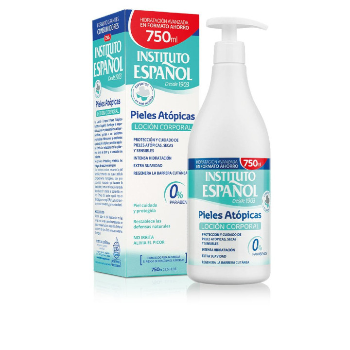Lotiune de corp pentru toate tipurile de piele Instituto Español Loción Corporal Pieles Atopicas 750 ml