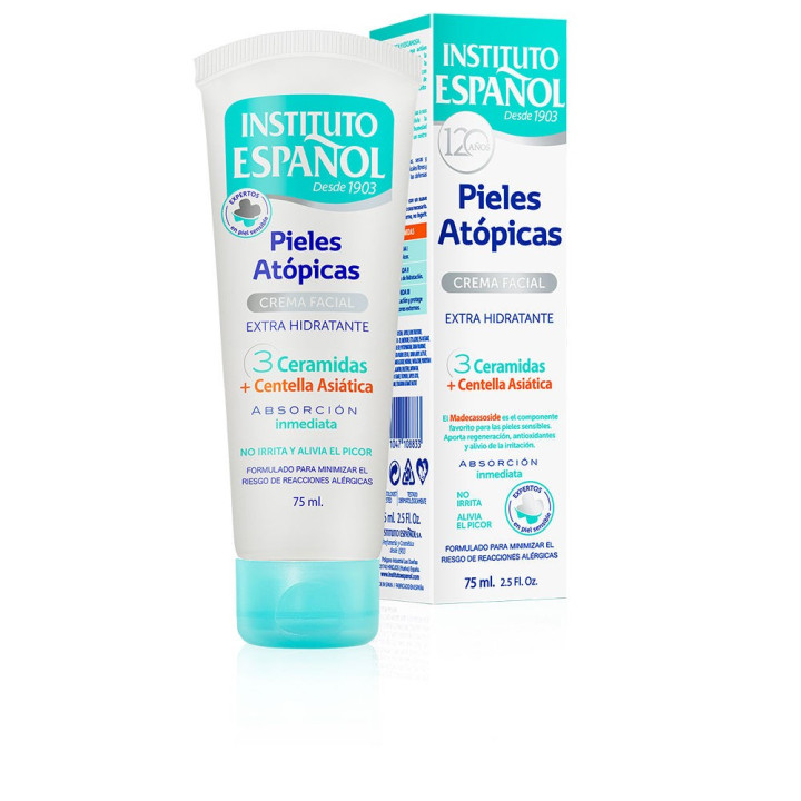 Crema hidratanta pentru ten sensibil si atopic Instituto Español PIEL ATÓPICA 75 ml