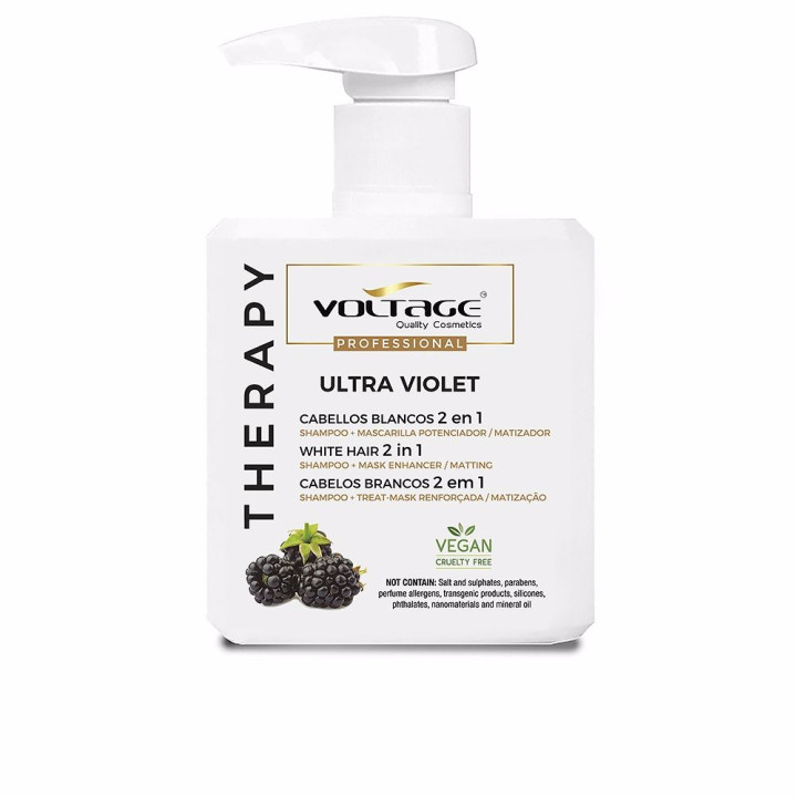 Sampon si masca violet  2 in 1 pentru par VOLTAGE THERAPY ULTRA VIOLET 500 ml