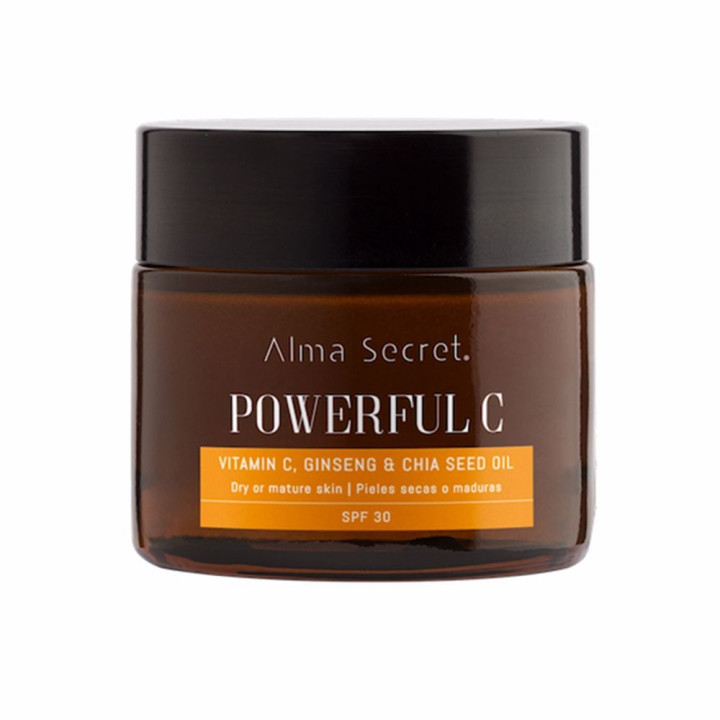 Crema faciala anti-rid si anti-imbatranire cu ectract de seminte de Chia Alma Secret POWERFUL C SPF30 50 ml
