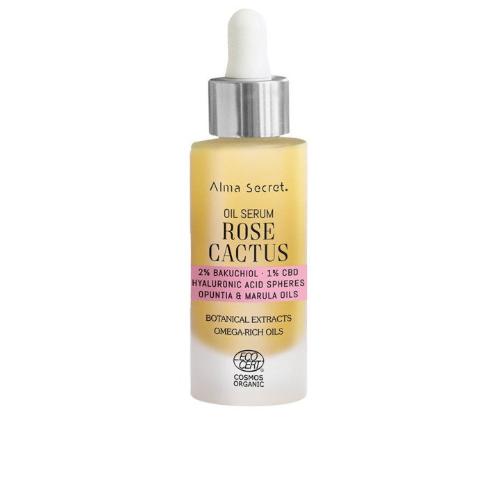 Tratament facial hidratant cu extract de ulei de trandafir de cactus Alma Secret ROSE CACTUS 30 ml