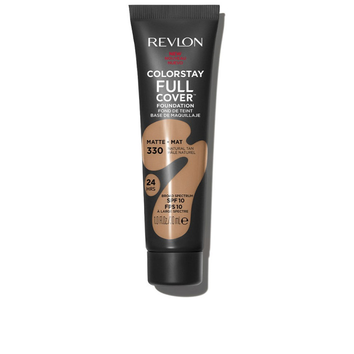 Fond de ten mat cu acoperire mare Revlon COLORSTAY FULL COVER SPF10 330 natural tan 30 ml