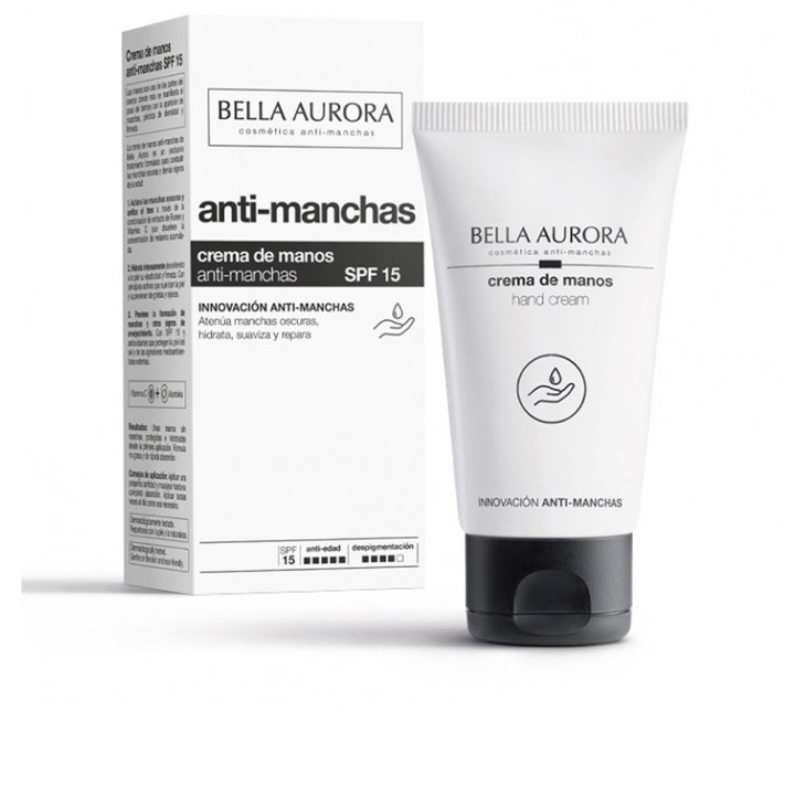 Crema de maini pentru estomparea petelor pigmentare, Bella Aurora M7 SPF15, 75 ml