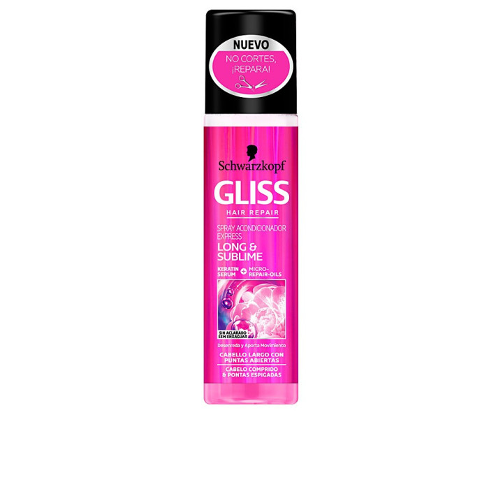 Balsam de par spray pentru varfuri despicate, Schwarzkopf Gliss Long &amp; Sublime 200 ml