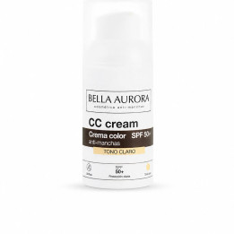 CC Cream anti-rid cu efect de corectare, Bella Aurora CC Cream SPF50+, tono claro, 30 ml