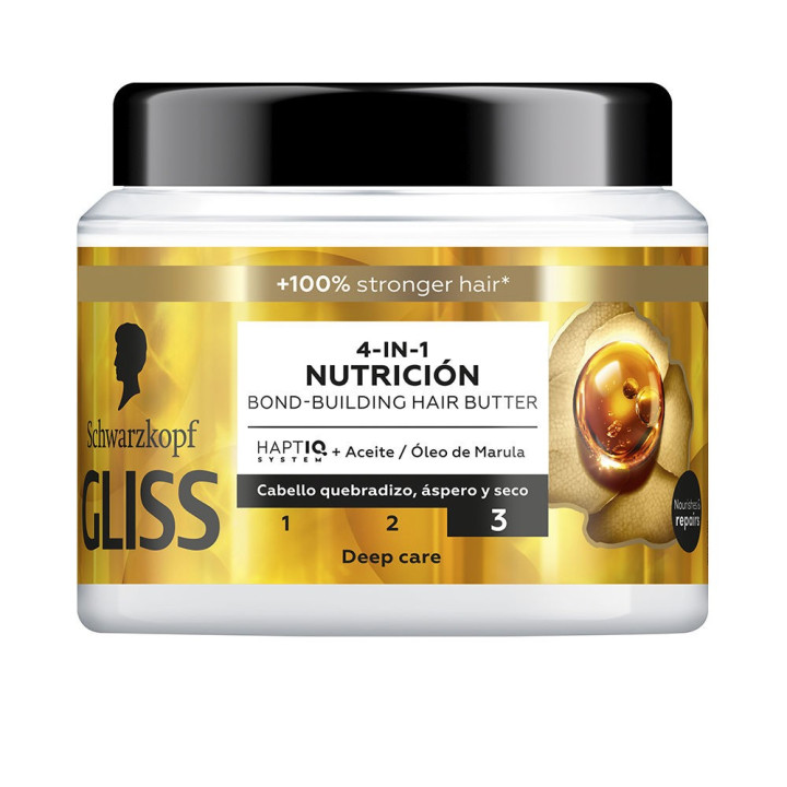 Masca nutritiva si regeneranta pentru varfuri deteriorate Schwarzkopf GLISS OIL NUTRITIVE 400 ml