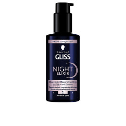 Ser de noapte regenerant pentru varfuri despicate Schwarzkopf GLISS NIGHT ELIXIR 100 ml