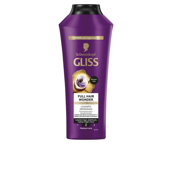 Sampon pentru par subtire si lipsit de volum Schwarzkopf GLISS FULL HAIR WONDER 400 ml