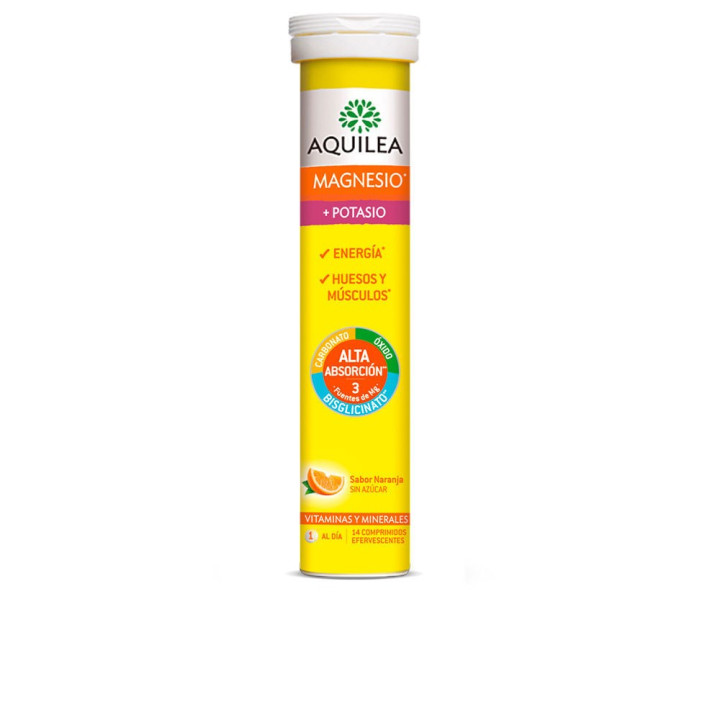 Tablete efervescente cu magneziu si potasiu Aquilea Magnesio y Potasio 14 buc