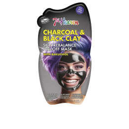Masca faciala peel-off cu carbune si argila neagra 7th Heaven PEEL-OFF CHARCOAL &amp; BLACK CLAY 10 ml