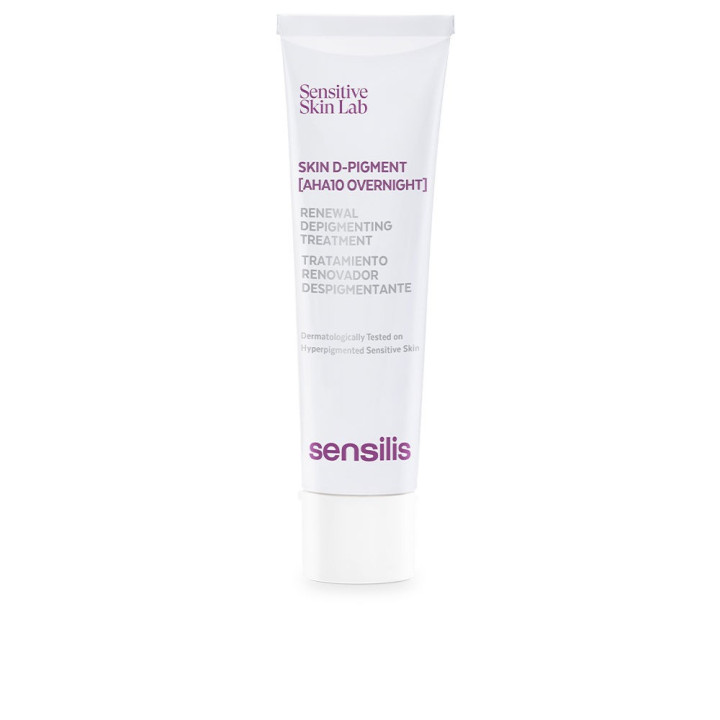 Tratament facial de noapte exfoliant si depigmentant Sensilis SKIN D-PIGMENT [AHA10 OVERNIGHT] 30 ml