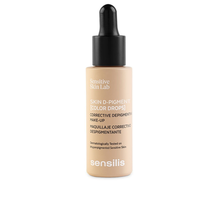 Fond de ten cu acoperire mare Sensilis SKIN D-PIGMENT [COLOR DROPS] beige rose 30 ml