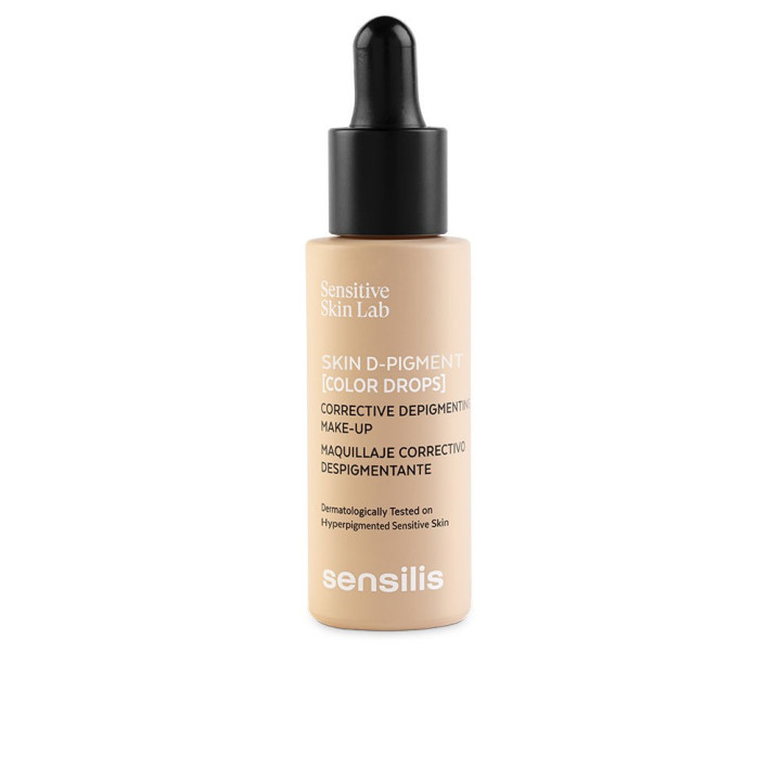 Fond de ten cu acoperire mare Sensilis SKIN D-PIGMENT [COLOR DROPS] peche rose 30 ml