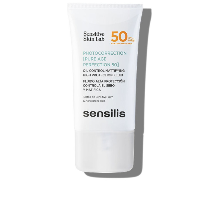 Fluid facial fotoprotector cu efect matifiant Sensilis PHOTOCORRECTION [PURE AGE PERFECTION 50] 40 ml