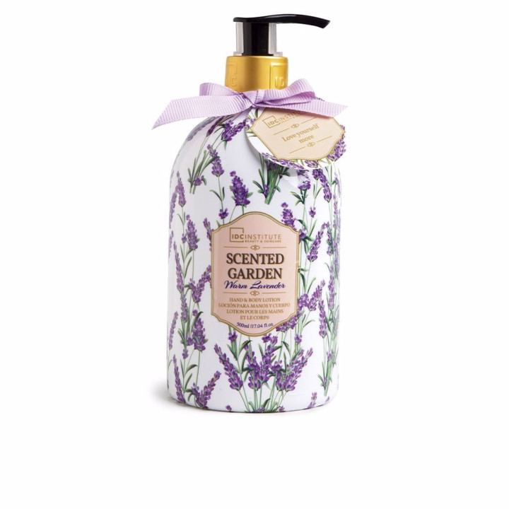 Lotiune pentru maini si corp IDC INSTITUTE SCENTED GARDEN lavanda calda 500 ml