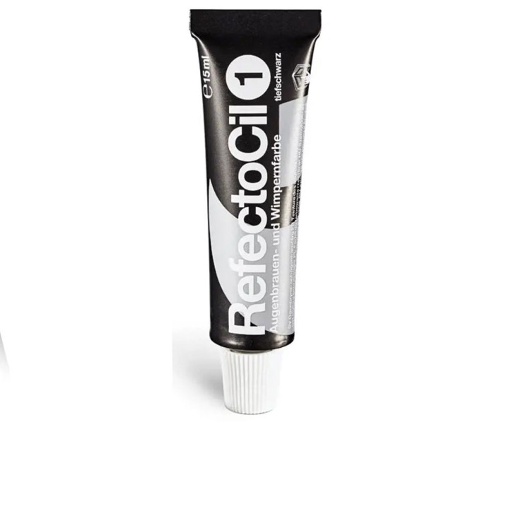 Vopsea profesionala pentru gene si sprancene Refectocil EYELASH AND EYEBROW TINT 1 negru pur 15 ml