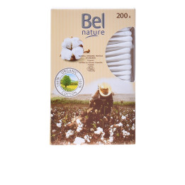 Betisoare de urechi din bumbac organic Bel Nature Ecocert 200 buc