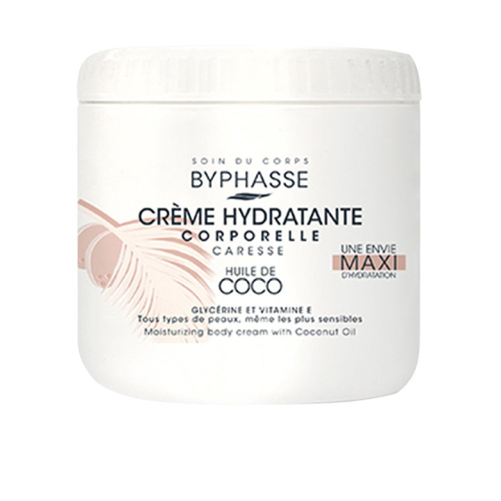 Crema hidratanta pentru corp cu extract de nuca de cocos BYPHASSE CREMA HIDRATANTE 500 ml