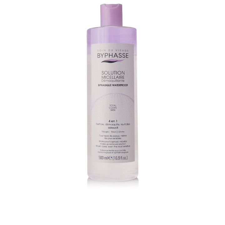 MICELLAR SOLUTION biphasic waterproof makeup remover 500 ml