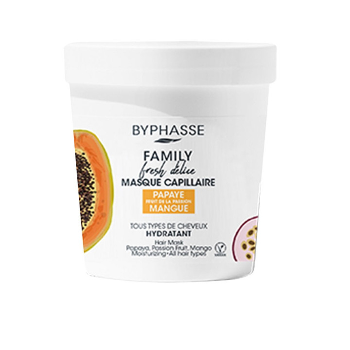 Masca de par hranitoare cu extract de papaya si mango BYPHASSE FAMILY FRESH DELICE 250 ml