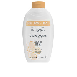 Gel de dus revigorant cu extract de floare de tiare BYPHASSE PLAISIR GEL DE DUCHA 600 ml