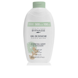 Gel de dus revigorant cu extract de lime si ghimbir BYPHASSE CITRON VERT &amp; JENGIBRE 600 ml