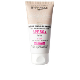 Crema faciala anti-imbatranire cu pigmenti de culoare BYPHASSE CREMA FACIAL SPF50+ #Light 50 ml