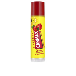 Balsam de buze hidratant si catifelant cu aroma de capsuni Carmex SPF 15 4.25 g