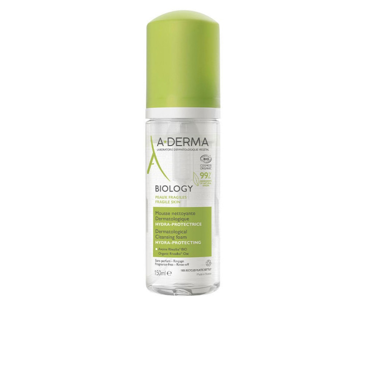 Spuma de curatare faciala pentru tenul sensibil A-DERMA BIOLOGY 150 ml