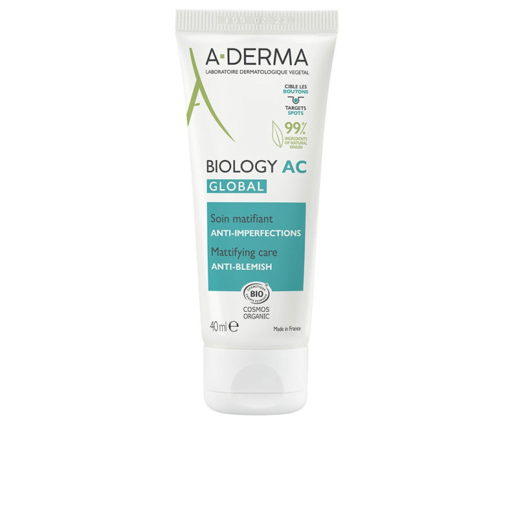 Tratament dermatologic pentru imperfectiuni si pete post-acneice A-DERMA BIOLOGY AC GLOBAL 40 ml