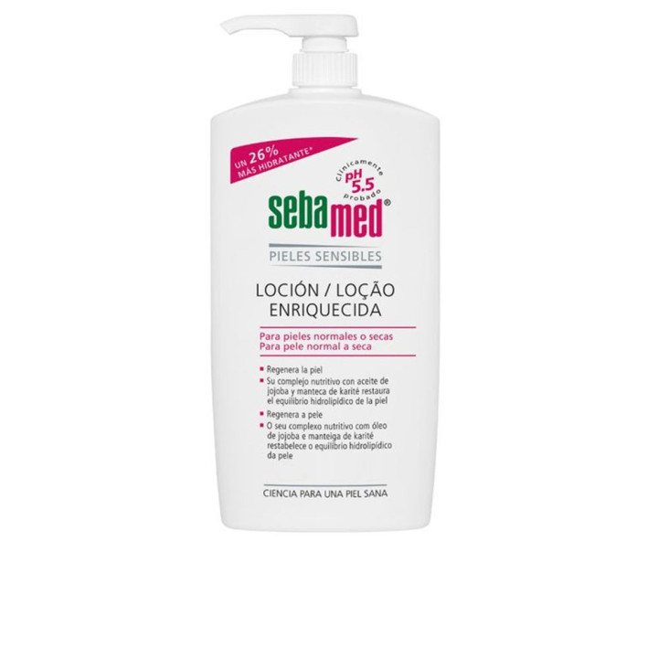 Lotiune de corp hidratanta pentru pielea sensibila si uscata, Sebamed, 750 ml