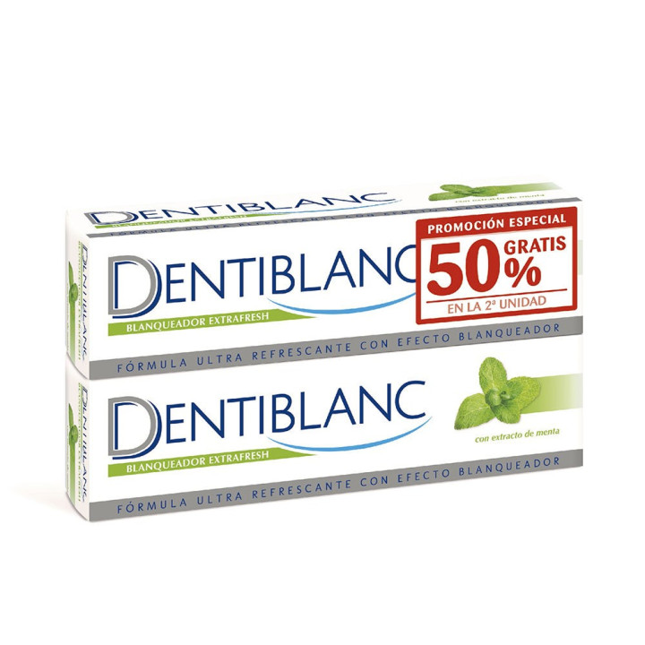 DENTIBLANC EXTRAFRESH WHITENING with mint extract pack 2 x 100 ml