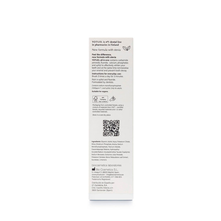 Pasta de dinti pentru utilizare zilnica YOTUEL ALL IN ONE SNOWMINT 75 ml