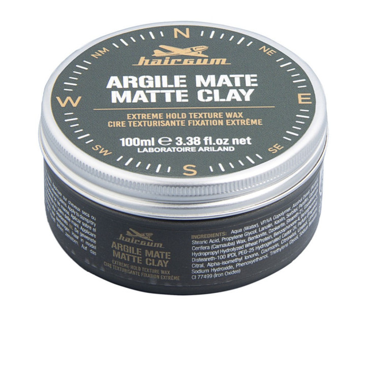 Ceara cu argila si efect mat pentru coafarea parului Hairgum CERA DE ARCILLA MATE 100 ml
