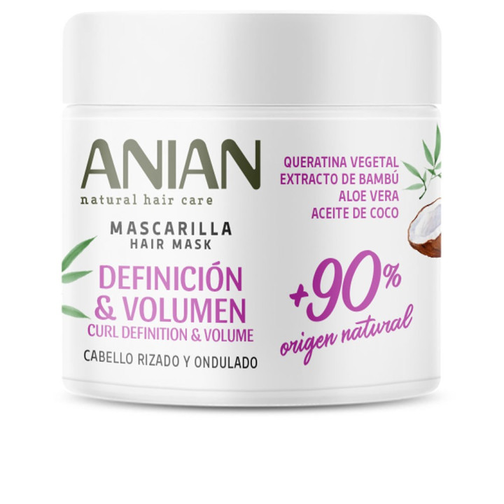 Masca cu keratina vegetala pentru definirea parului ANIAN DEFINICIÓN &amp; VOLUMEN 350 ml