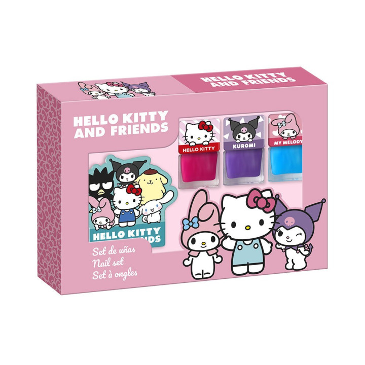 HELLO KITTY AND FRIENDS NAILS SET 3 pcs