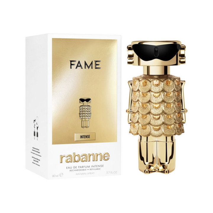 Apa de parfum reincarcabila cu vaporizator pentru femei Rabanne FAME INTENSE 80 ml
