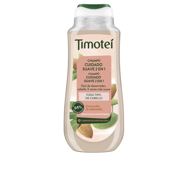 Sampon pentru par stralucitor TIMOTEI champú cuidado suave 2 en 1 con aceite de almendra y coco para todo tipo de cabello 300 ml