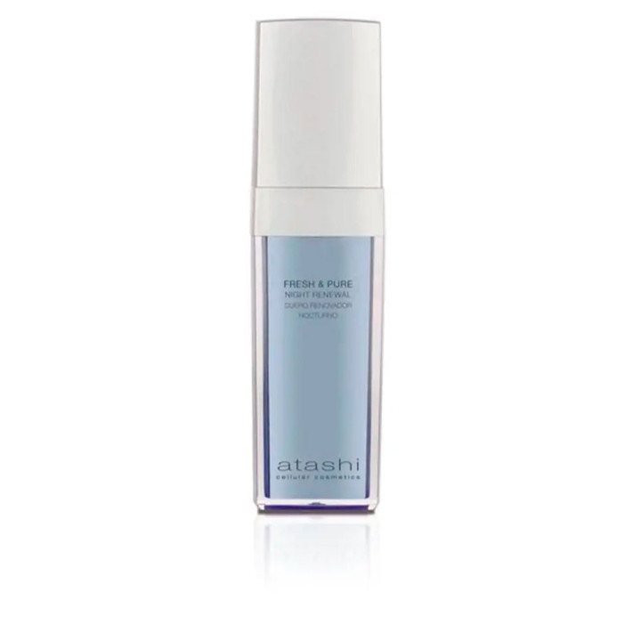 Ser facial regenerant de noapte cu actiune anti-imbatranire atashi FRESH &amp; PURE 30 ml