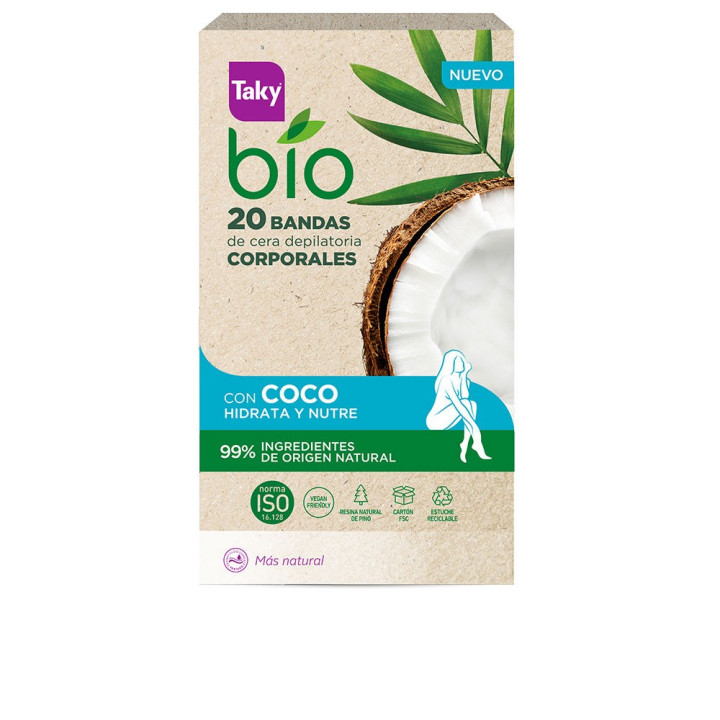 Benzi cu ceara pentru corp Taky BIO COCO 20 benzi