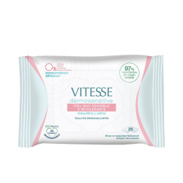Dermosensitive makeup remover wipes rebalance and soothe 25 units