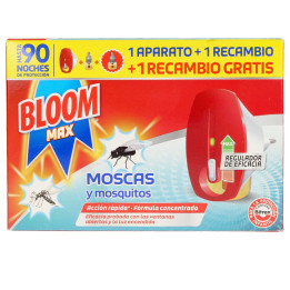 Set protectie eficienta si continua impotriva mustelor si tantarilor Bloom MAX MOSCAS &amp; MOSQUITOS 3 buc