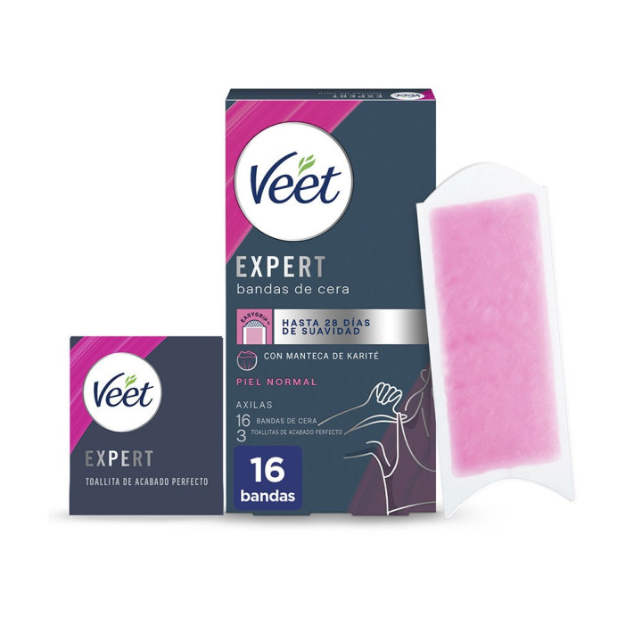 Benzi cu ceara pentru axile Veet EXPERT AXILAS 16 benzi 
