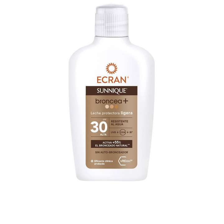 Lapte de corp cu protectie solara ECRAN SUNNIQUE BRONCEA+ SPF30 200 ml