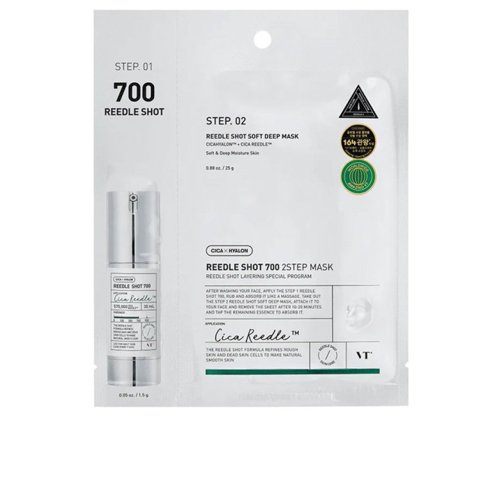 Masca faciala in 2 pasi VT Cosmetics VT REEDLE SHOT 700 2-STEP 25 g